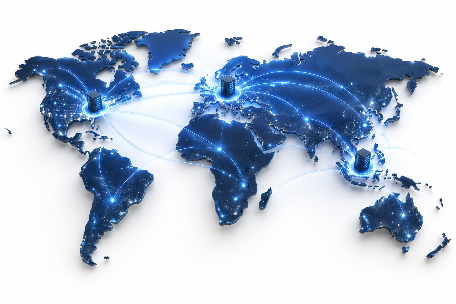 Websvibe dedicated server network across Europe, USA and Asia