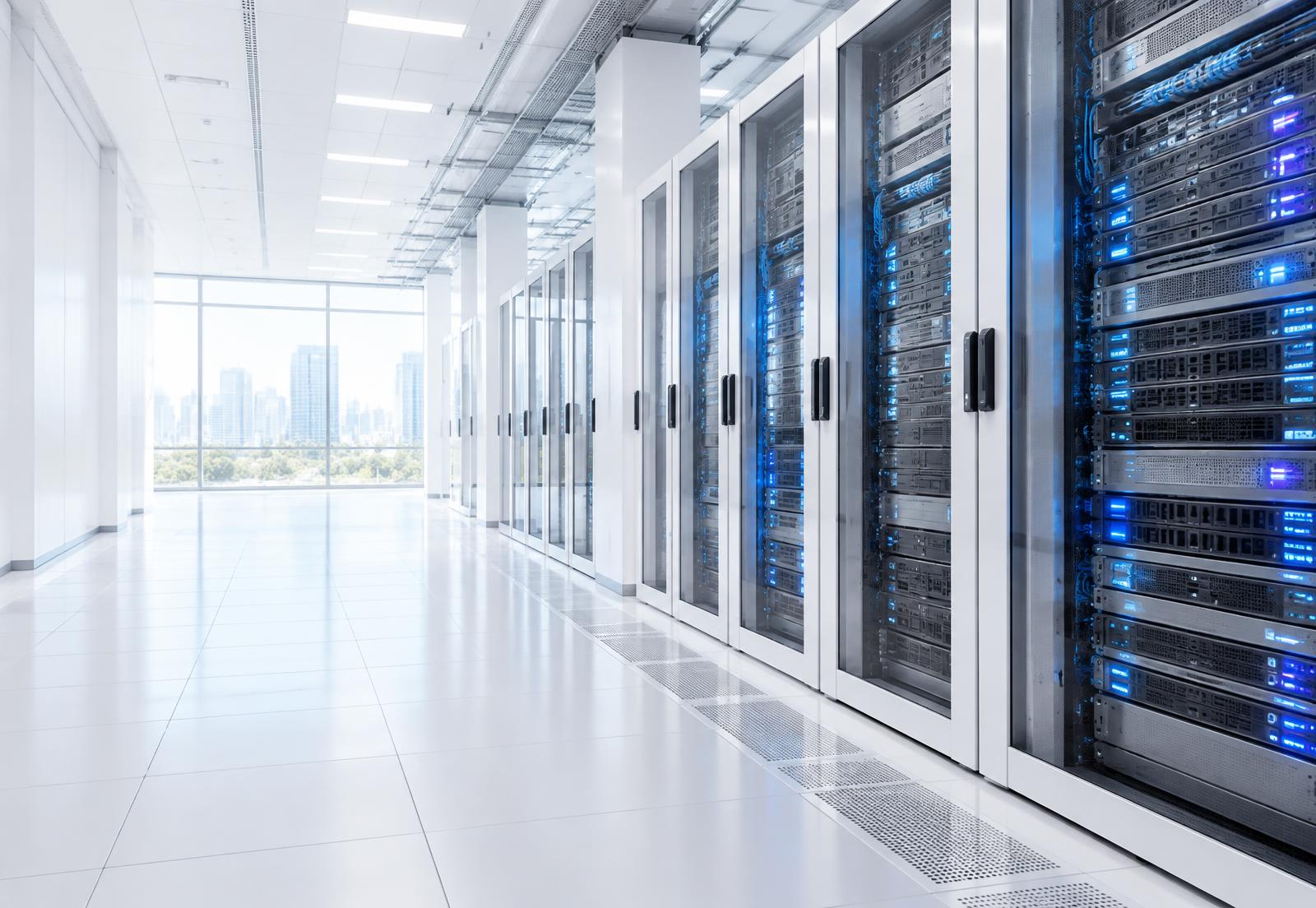 Modern data center infrastructure for Websvibe website hosting